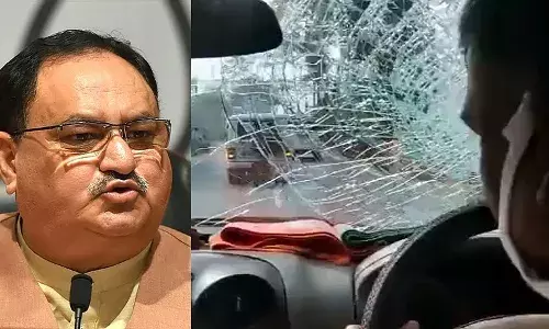 बंगाल में घमासान, नड्डा के कार पर पथराव, गृह मंत्रालय ने मांगा जवाब