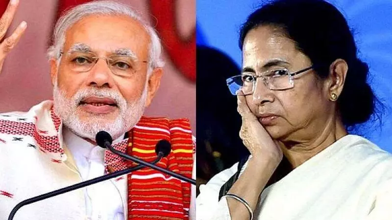 जय श्रीराम के नारे से गुस्से में लाल हुईं CM ममता, PM मोदी के सामने बोलने से किया इंकार