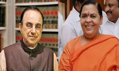 कौवे खा रहे हैं खीर,हंस चुग रहा है दाना, सुब्रमण्यम स्वामी के बहाने उमा भारती ने साधा निशाना