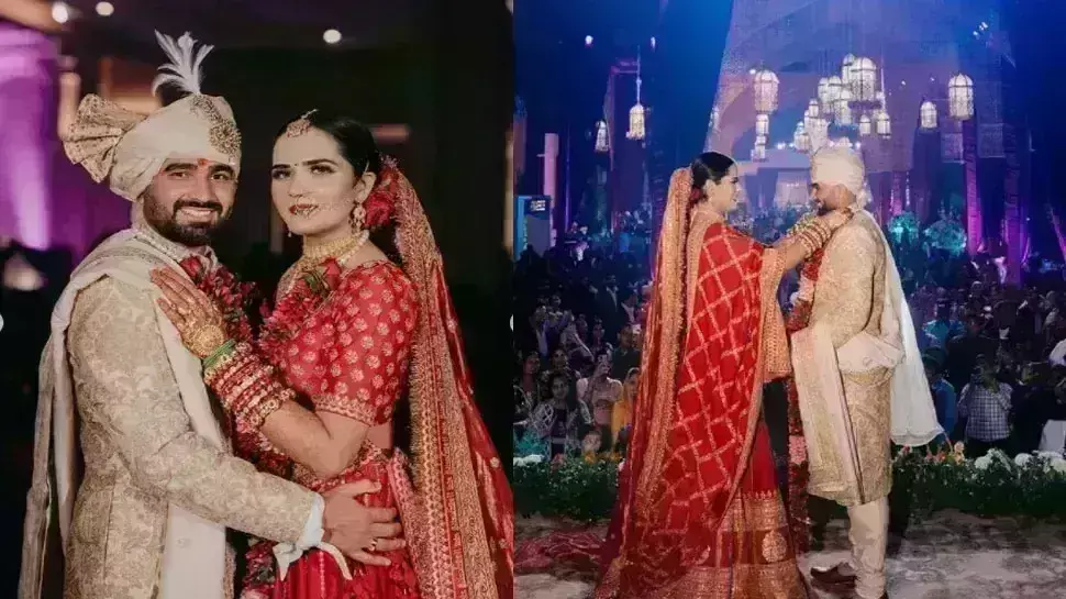 क्रिकेटर राहुल तेवतिया पार्टनर रिद्धि पन्नू संग रचाई शादी, बड़े क्रिकेटर्स हुए शामिल क्रिकेटर राहुल तेवतिया पार्टनर रिद्धि पन्नू संग रचाई शादी, बड़े क्रिकेटर्स हुए शामिल