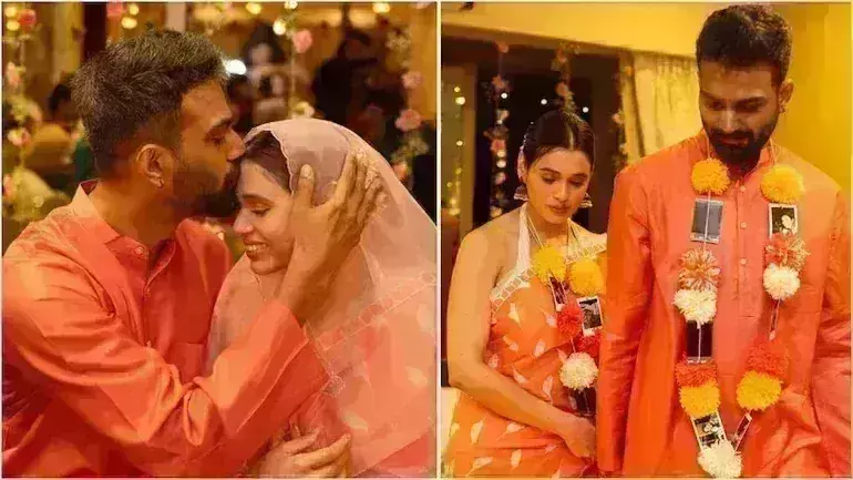 शाल्मली खोलगड़े और फरहान शेख ने हिन्दू - मुस्लिम रिवाज़ से की शादी, तस्वीरें हुई वायरल शाल्मली खोलगड़े और फरहान शेख ने हिन्दू - मुस्लिम रिवाज़ से की शादी, तस्वीरें हुई वायरल
