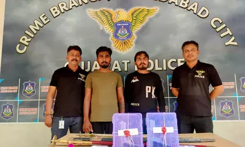 क्राइम ब्रांच ने रथयात्रा से पहले धामा बराड़ के साथियों को हथियारों के साथ किया गिरफ्तार