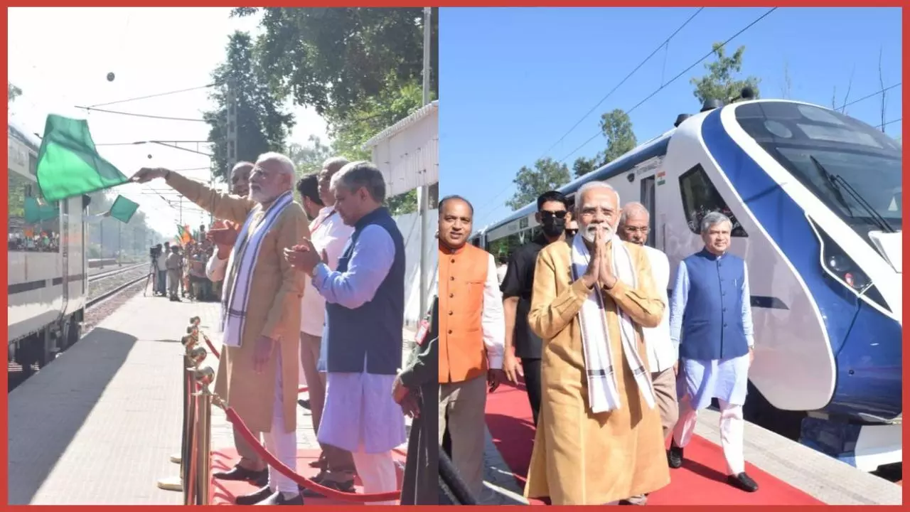 प्रधानमंत्री ने हिमाचल प्रदेश के ऊना से नई दिल्ली के लिए वंदे भारत एक्सप्रेस को हरी झंडी दिखाई