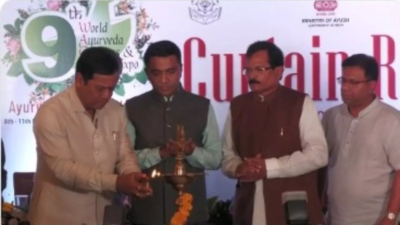 केंद्रीय आयुष मंत्री ने पणजी, गोवा में आयोजित होने वाली 9वीं विश्व आयुर्वेद कांग्रेस और आरोग्य एक्‍सपो के लिए कर्टन रेजर कार्यक्रम