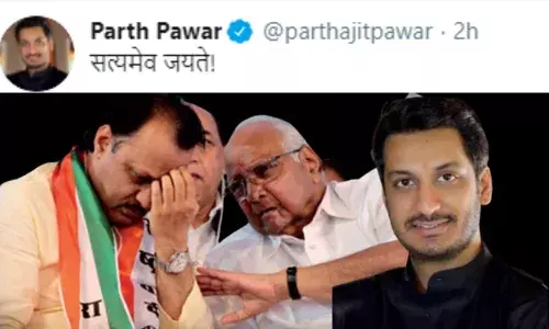 शरद पवार से नहीं डरते पार्थ पवार ,फिर किया ट्वीट शरद पवार से नहीं डरते पार्थ पवार ,फिर किया ट्वीट